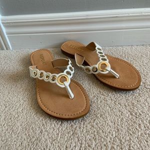 Report Women’s Slone Flip Flop Sandal - White